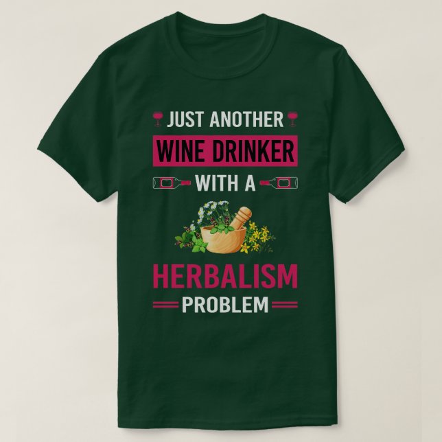 Camiseta Herbalismo Herbalista FittoBebê-Vinho (Frente do Design)