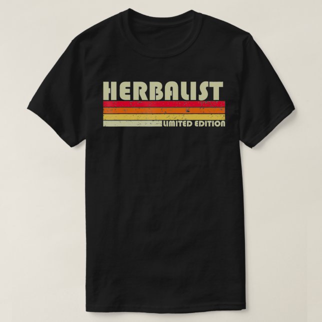 Camiseta HERBALIST Funny Job Profissão de Título de Anivers (Frente do Design)
