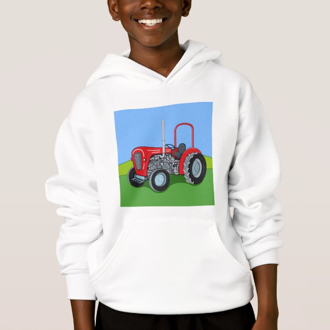 Camiseta Herbert, o Trator Hoodie (Frente)