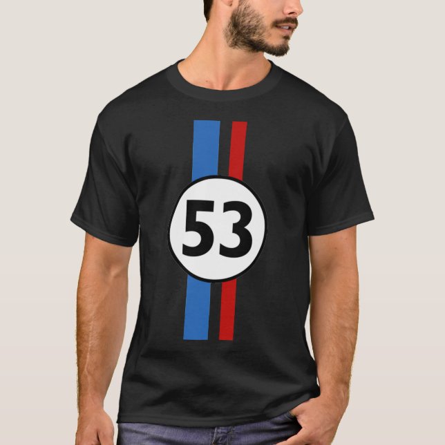Camiseta Herbie 53  Racing Car 1963 Circle Logo 2   (Frente)