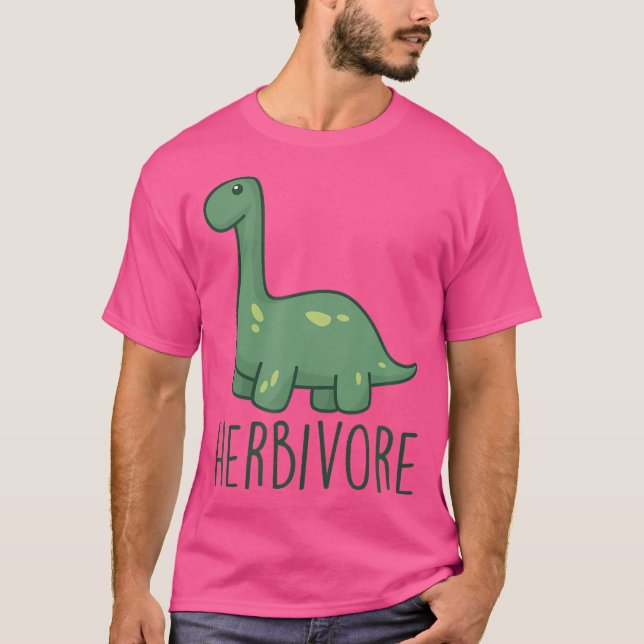 Camiseta Herbivore Brachiosaurus Dinosaur - Vegetaria Engra (Frente)