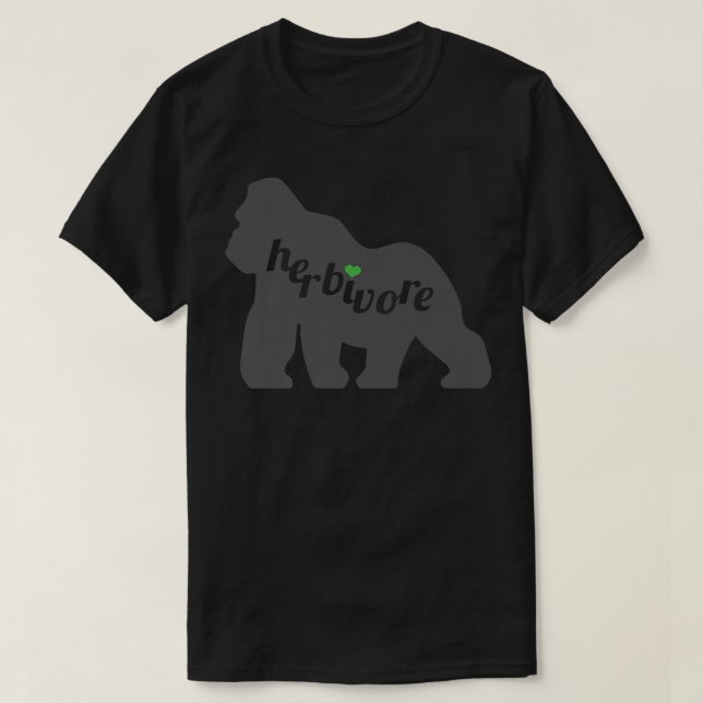 Camiseta HERBIVORE Primate Vegan VegPlant - Based Comater I (Frente do Design)