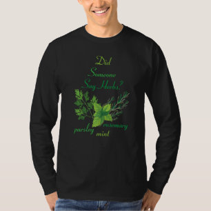 Camiseta Herbívoros disseram que Herbívoros plantavam jardi