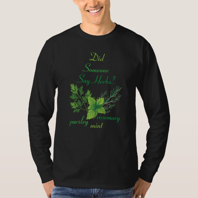 Camiseta Herbívoros disseram que Herbívoros plantavam jardi (Frente)