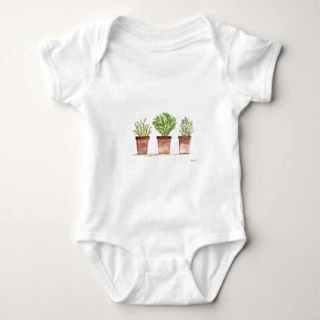 Camiseta Herbos Sage, rosmaninho, tomilho (Frente)