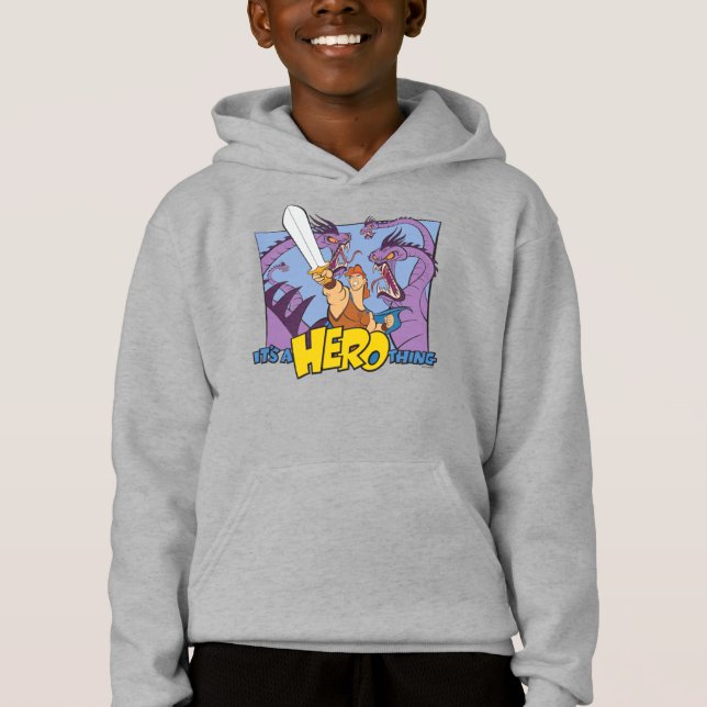 Camiseta Hercules vs Hydra - It's a HERO Thing Hoodie (Frente)