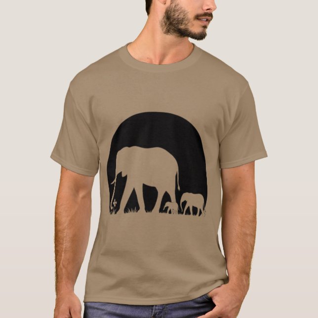 Camiseta Herd of elephants boy funny (Frente)
