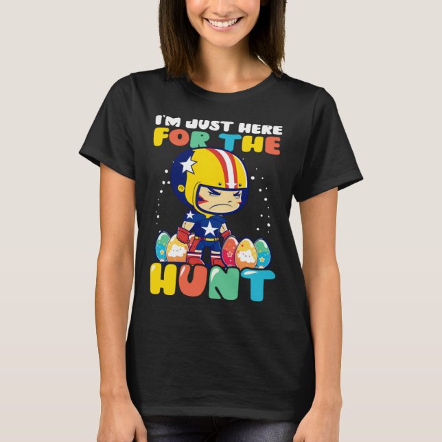 Camiseta Here For Hunt Football Easter (Frente)