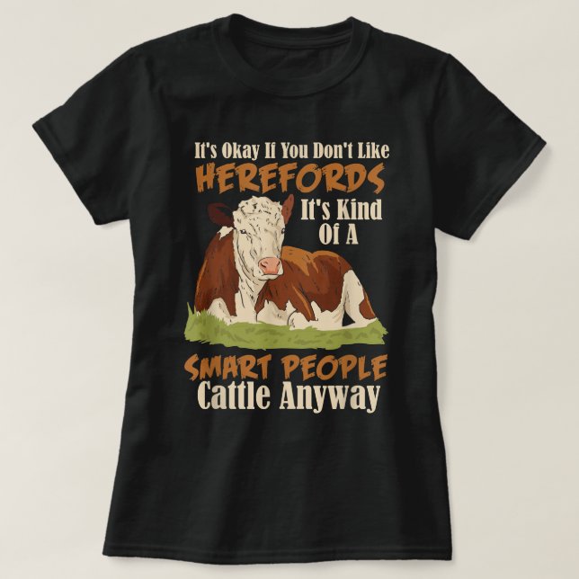 Camiseta Hereford Cattle Pecuária Hereford Breede (Frente do Design)