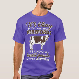 Camiseta Hereford Cow Farmer Agriculture Humor