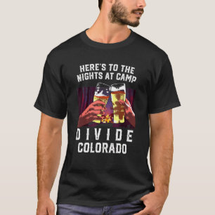 Camiseta Heres Às Noites Em Camp Dividam Colorida De Campos