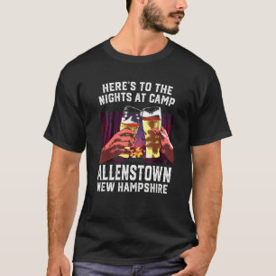Camiseta Heres Às Noites No Acampamento Allenstown