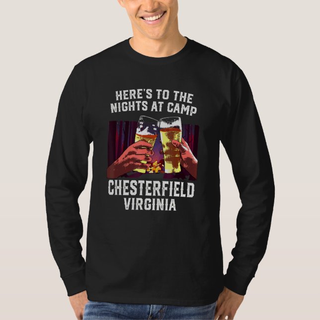 Camiseta Heres Às Noites No Campo Chesterfield, Campo V (Frente)