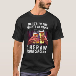 Camiseta Heres Às Noites No Campo De Cheraw, Acampando Sul