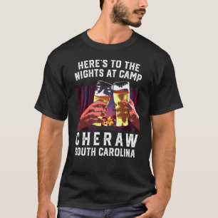 Camiseta Heres Às Noites No Campo De Cheraw, Acampando Sul