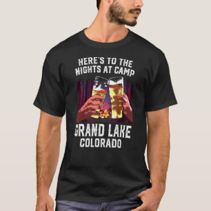 Camiseta Heres Às Noites No Campo Grand Lake Camping Col