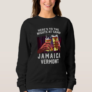 Camiseta Heres Às Noites No Campo Jamaica Acampando Vermon