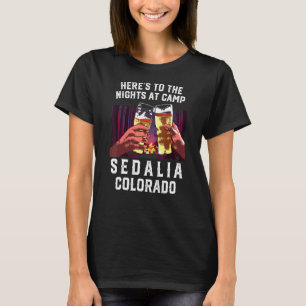 Camiseta Heres Às Noites No Campo Sedalia, Acampando Colora