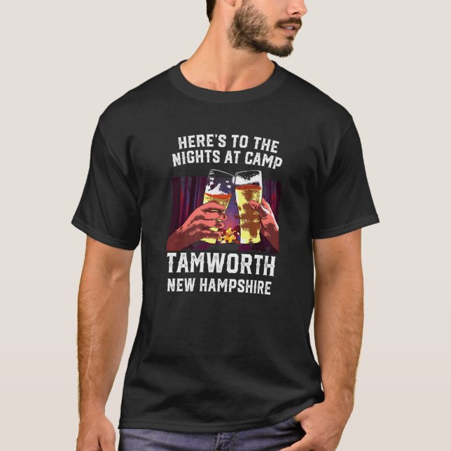 Camiseta Heres Às Noites No Campo Tamworth Acampamento New  (Frente)