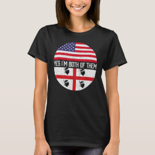 Camiseta Herito Da Família Bandeira Meio-Americana Da Sarde