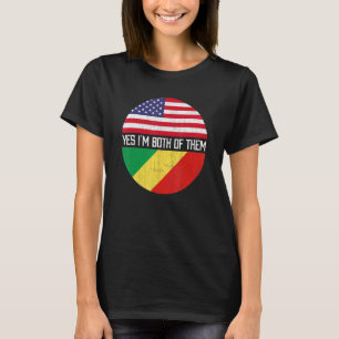Camiseta Herito Da Família De Bandeiras Da América Metade C