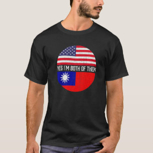 Camiseta Herito da Família de Bandeiras Metade Americana