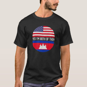 Camiseta Herito da família de bandeiras norte-americana Hal