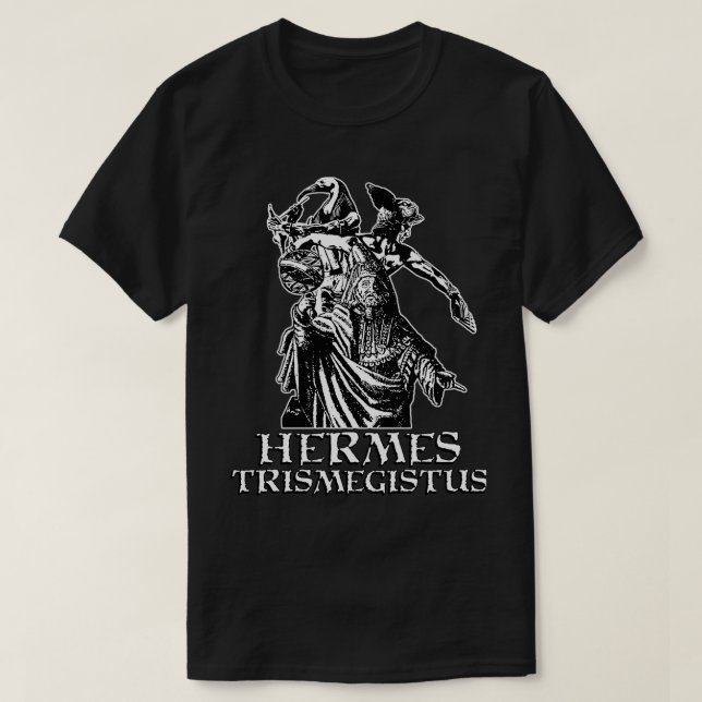 Camiseta Hermes Trismegistus Thoth e Hermes Hermeticismo D (Frente do Design)