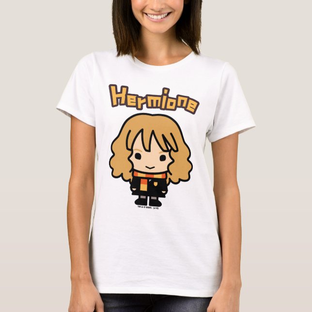 Camiseta Hermione Granger Personagem de desenho animado Art (Frente)