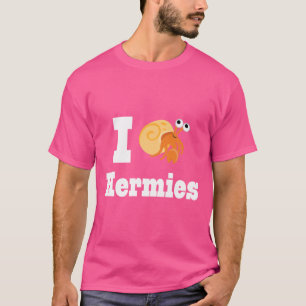 Camiseta Hermit Caranguejo Eu Adoro Hermies Pet Owner Tee