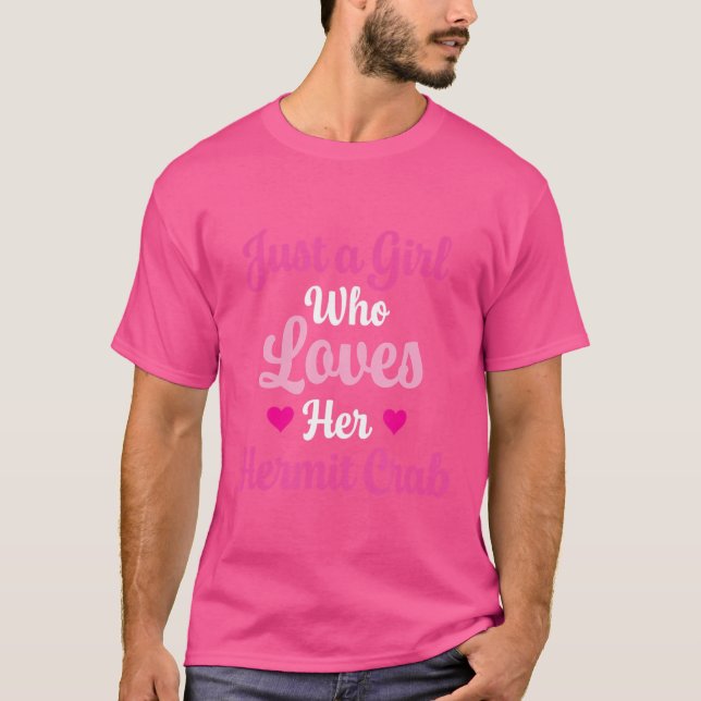 Camiseta Hermit Crab Design Para Mulheres Que Ama O Seu Her (Frente)