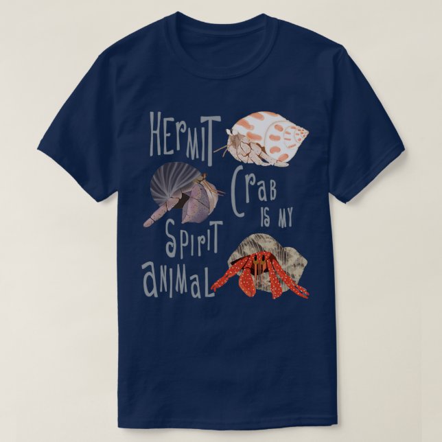 Camiseta Hermit Crab é o meu espírito animal 2 (Frente do Design)