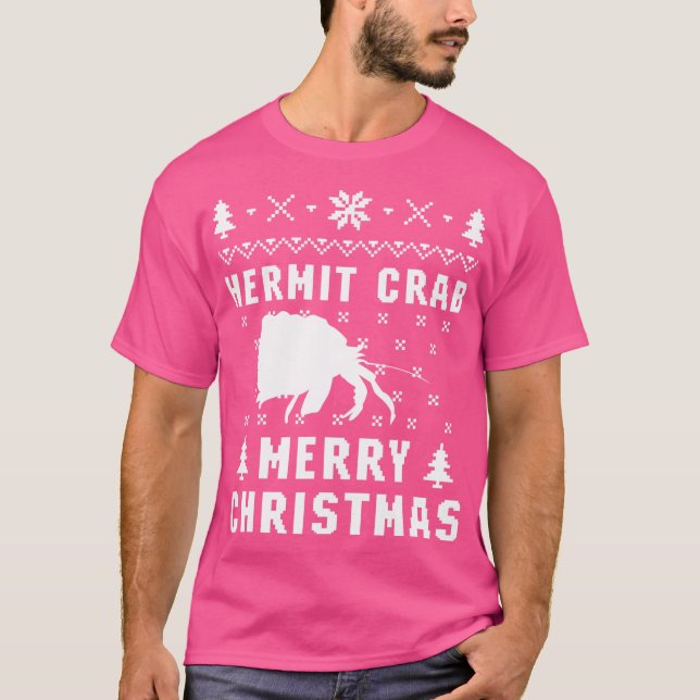 Camiseta Hermit Crab Ugly Christmas (Frente)