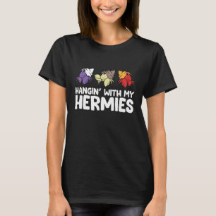 Camiseta Hermit Crabs Dono Pet Hermit Caranguejos Prende-se