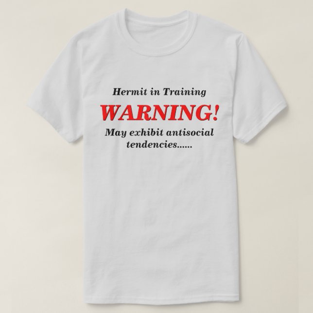 Camiseta Hermit na formação de LT antissocial (Frente do Design)