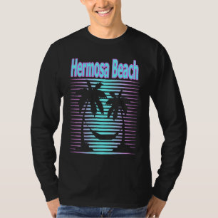 Camiseta Hermosa Beach Viagem Retro Beach Vacation Souvenir