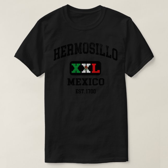 Camiseta Hermosillo México XXL design Athletic (Frente do Design)