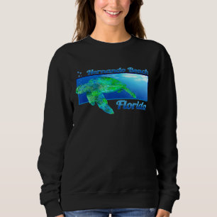 Camiseta Hernando Beach, Flórida, Nadando, Tartaruga