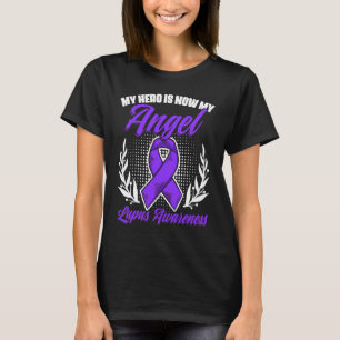 Camiseta Hero É Meu Anjo Lupus Roxo Lupus Awa