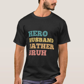 Camiseta Hero Husband Padre Hero Dia de os pais