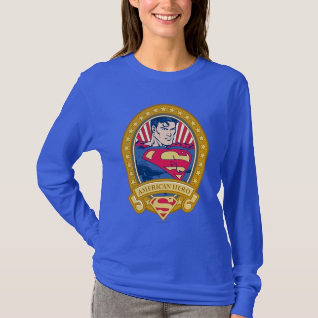 Camiseta Herói Americano do Super-Homem (Frente)