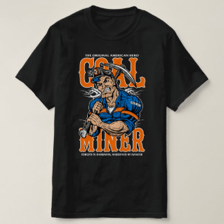 Camiseta HERÓI AMERICANO ORIGINAL, o MINERADOR DE CARVÃO