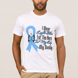 Camiseta Herói da fita do cancro da próstata meu pai
