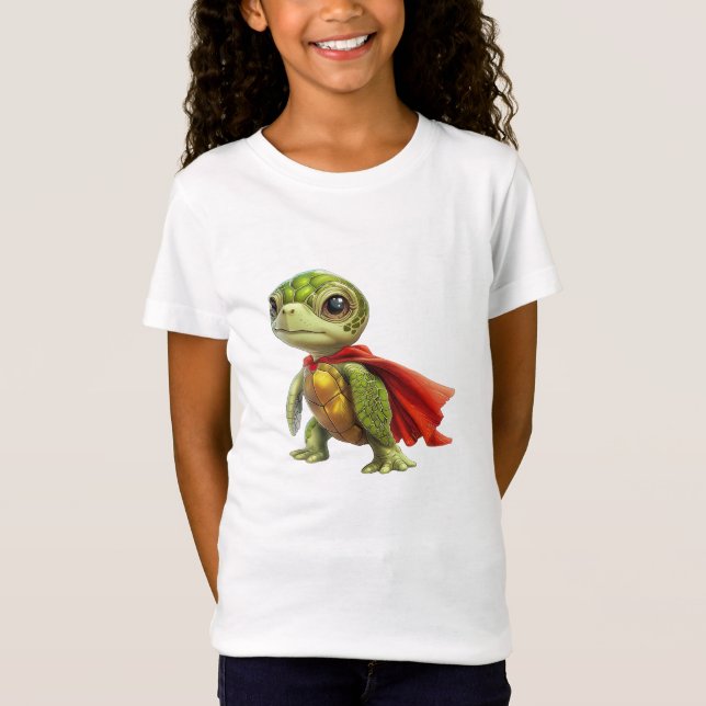 Camiseta Herói da Tartaruga Verde com Cabo Vermelho (Frente)