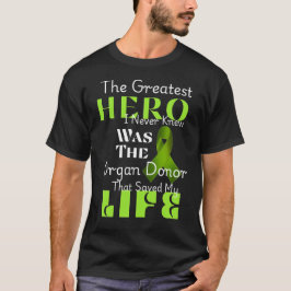 Camiseta Herói de Conscientização do Doador de Apoio Agrade