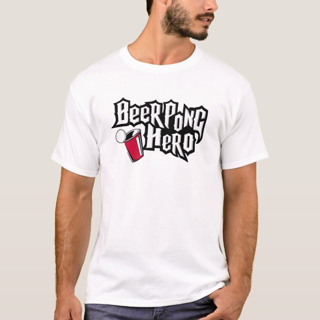 Camiseta Herói de Pong da cerveja! (Frente)