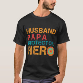 CAMISETA HERÓI DE PROTETOR DE PAPA DE MARIDO
