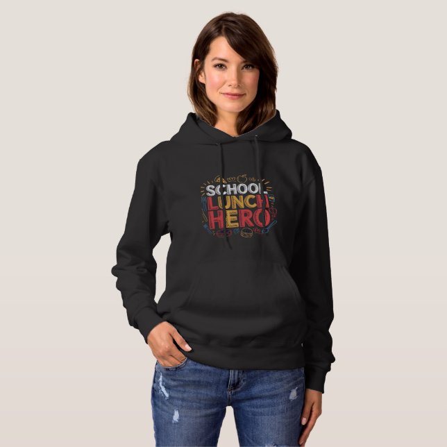 Camiseta Herói do Almoço da Escola (Frente Completa)