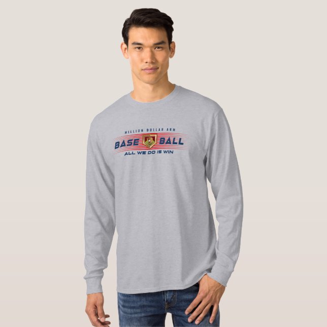 Camiseta Herói do Baseball com Milhão de Dólares | Longa Sl (Frente Completa)