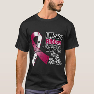 Camiseta Herói do irmão em meu cancer do pescoço da cabeça